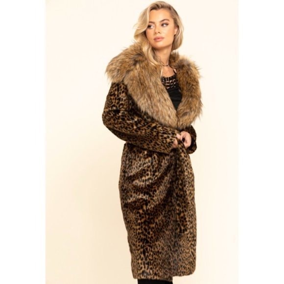 Show Me Your MuMu Jackets & Blazers - Show Me Your Mumu Minnelli Fur Cheetah Jacket Coat